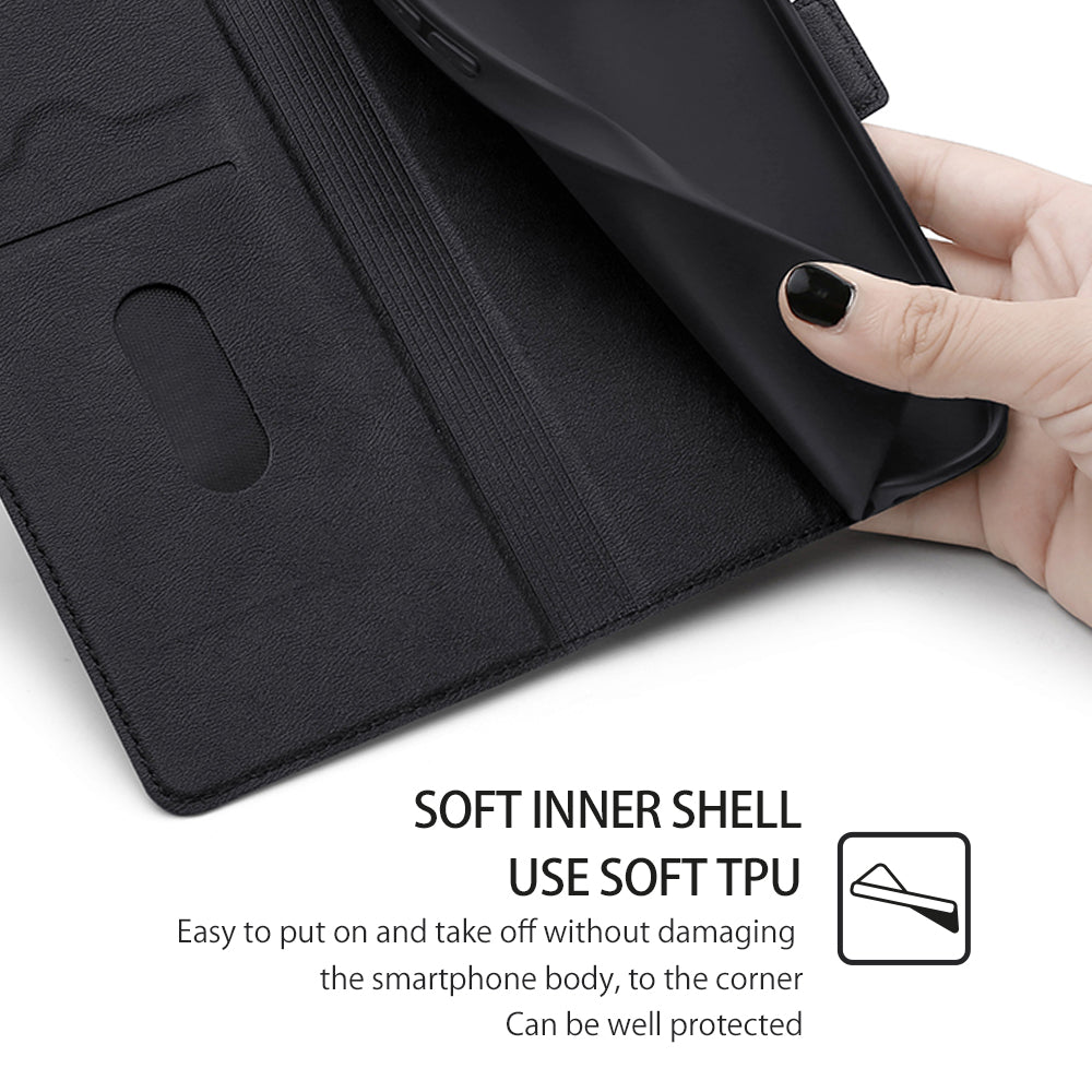 For Xiaomi Redmi Note 13 4G Protective Case PU Leather + TPU Shockproof Phone Cover For Xiaomi Redmi Note 13 4G Protective Case PU Leather + TPU Shockproof Phone Cover